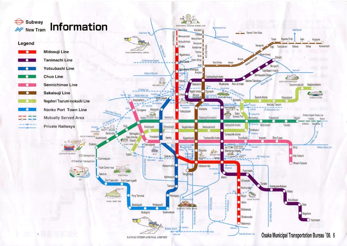 hiroshima metro kaart