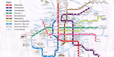 Hiroshima metro kaart